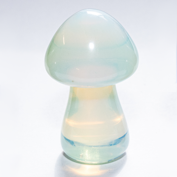 opalite crystal stone glass mushroom opalescent opal