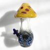 yellow cap mushroom red dots mushroom glass pipe smoking cottagecore aesthetic forestcore fairycore