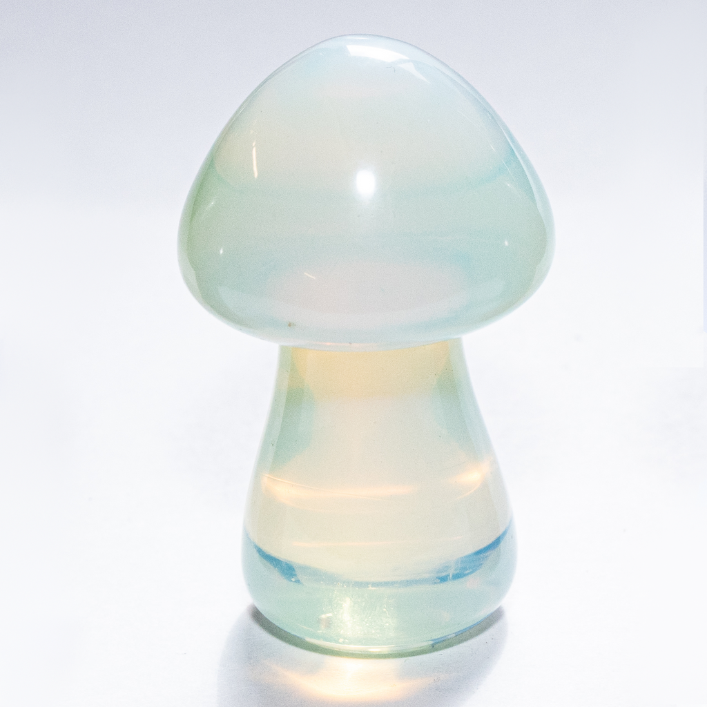 opalite crystal stone glass mushroom opalescent opal 