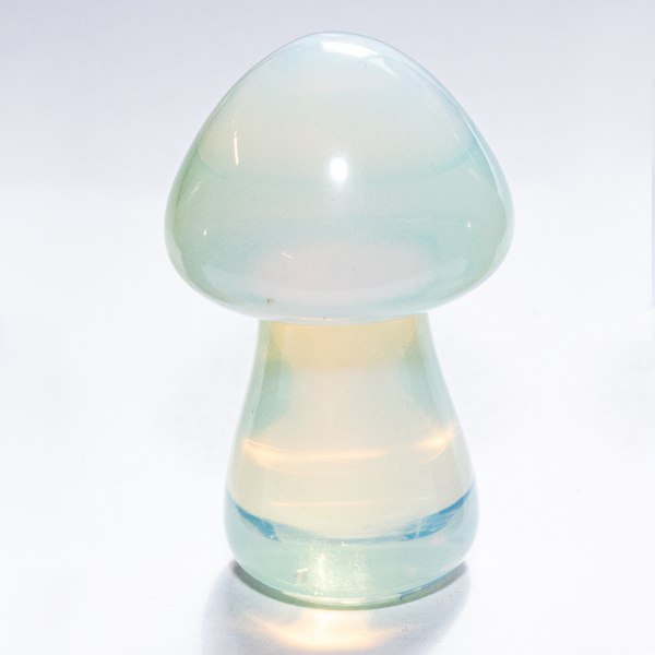 opalite crystal stone glass mushroom opalescent opal 