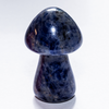 sodalite crystal mushroom carved stone figurine foraging gifts